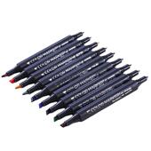 斯塔3203双头马克笔套装 彩笔油性学生美术室内设计速干画画笔