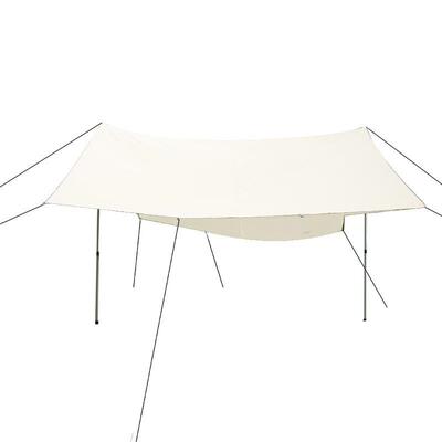 六角天幕帐篷户外露营装备方形便携涂银天幕野营防水遮阳帐篷