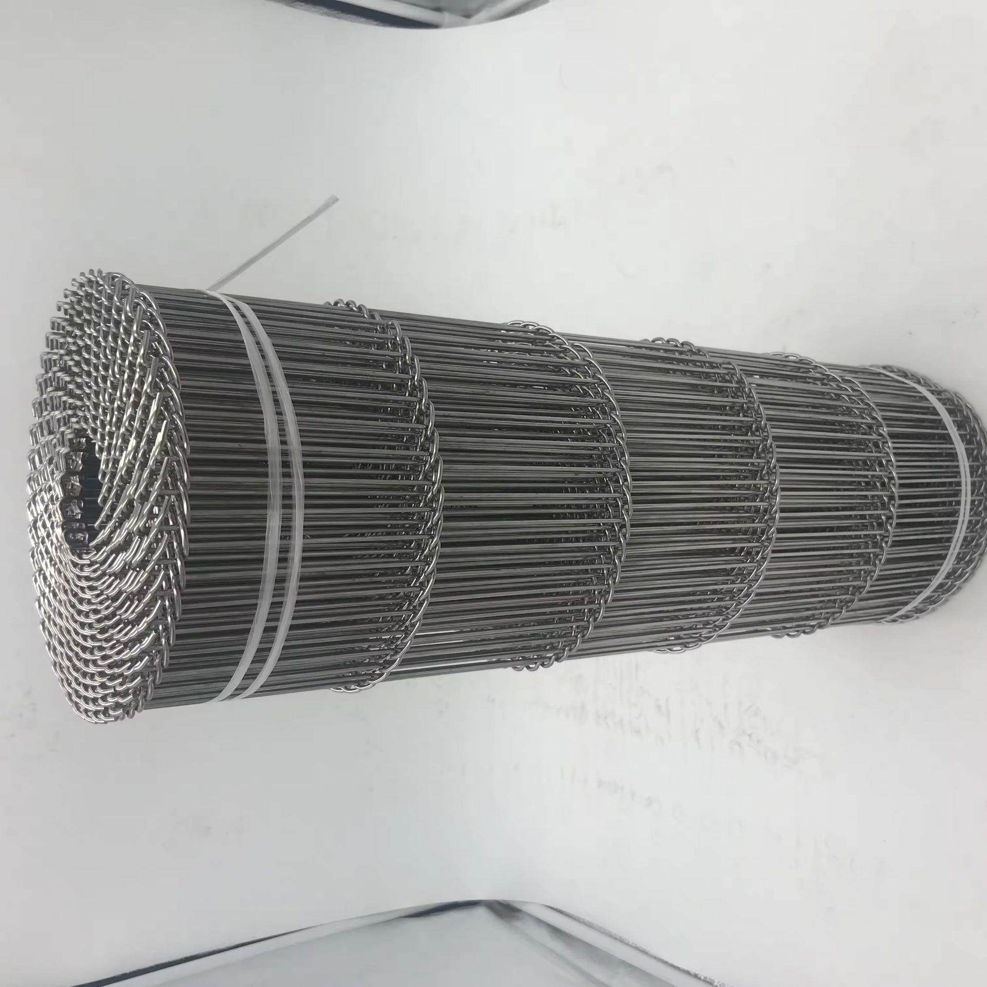 深圳工厂04不锈钢食品网带耐高温易清洗输送机人字形网带铁丝