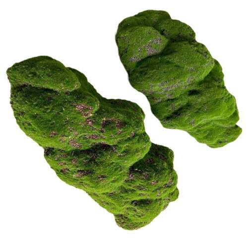 工艺装饰品植绒毛苔藓石头绿植植物墙青苔块插花材料门头仿真花