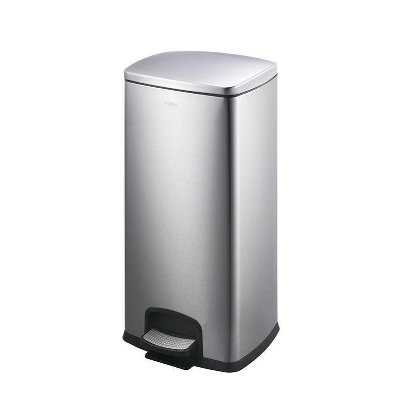不锈钢垃圾桶家用厨房客厅12L办公室大容量50升脚踏式带盖收纳桶