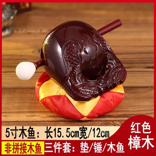 厂家直供木鱼用品家用木雕摆件老料香樟木木鱼打击乐器