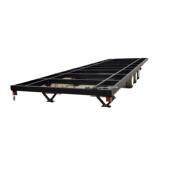 4吨三桥联动木屋底盘房车底盘厂家供应平板拖车底盘框架工具车