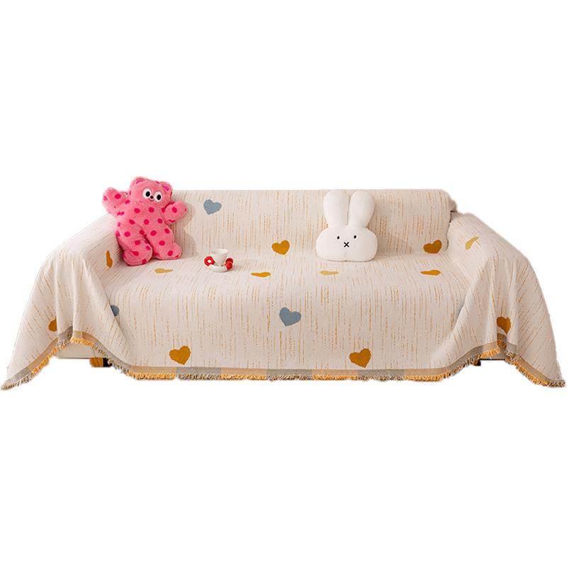 雪尼尔沙发巾四季通用沙发罩白色高级感全盖ins风一片式沙发盖布,居家布艺,沙发套,淘宝优惠券,粉丝福利购,淘宝优惠卷