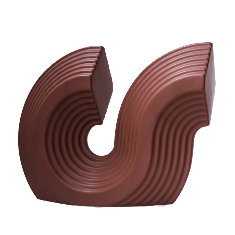 简象客约现代创意陶瓷几LND何抽摆件软装样板房厅茶几面家居工艺