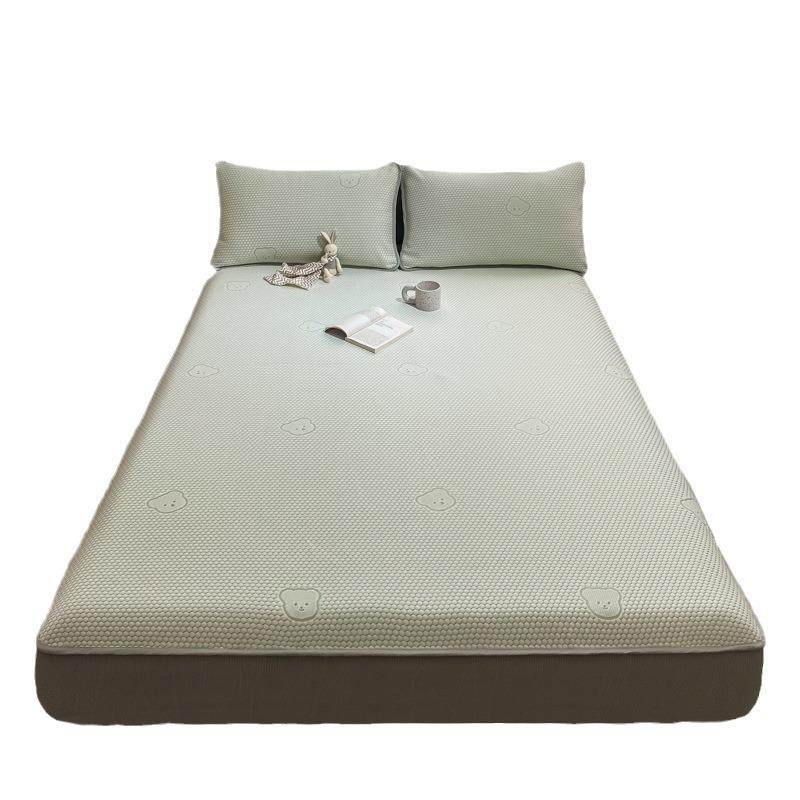 2024热款冰豆豆提花凉席套件可折洗叠空调软席床笠款直播爆款,床上用品,冰丝席,淘宝优惠券,粉丝福利购,淘宝优惠卷