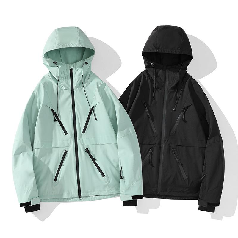 版防水滑雪服套装情侣款大码立领滑雪裤子上衣零下0°加大加肥