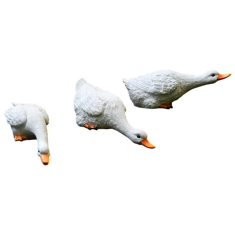户外庭院假山鱼缸水池花园装饰造景创意仿真动物布置喝水鸭子摆件,家居饰品,户外/庭院摆件,淘宝优惠券,粉丝福利购,淘宝优惠卷
