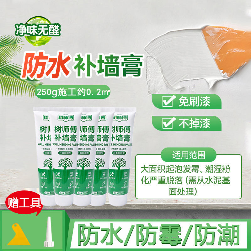 补墙膏墙面修补白色防水防潮防霉装修腻子膏刷墙无甲醛家用小支装,基础建材,内墙乳胶漆,淘宝优惠券,粉丝福利购,淘宝优惠卷