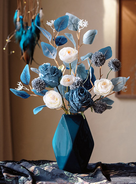 高档仿真花艺客厅餐桌摆件