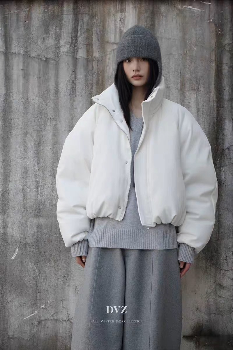 DVZ高品质新国标80白鸭绒羽绒服女2025冬季新款宽松保暖羽绒外套