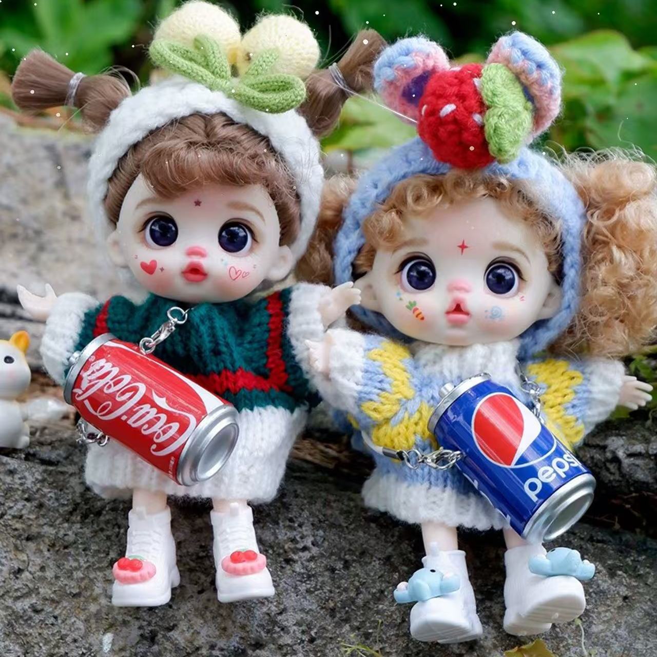 可爱手机挂饰高颜值包包通用娃娃