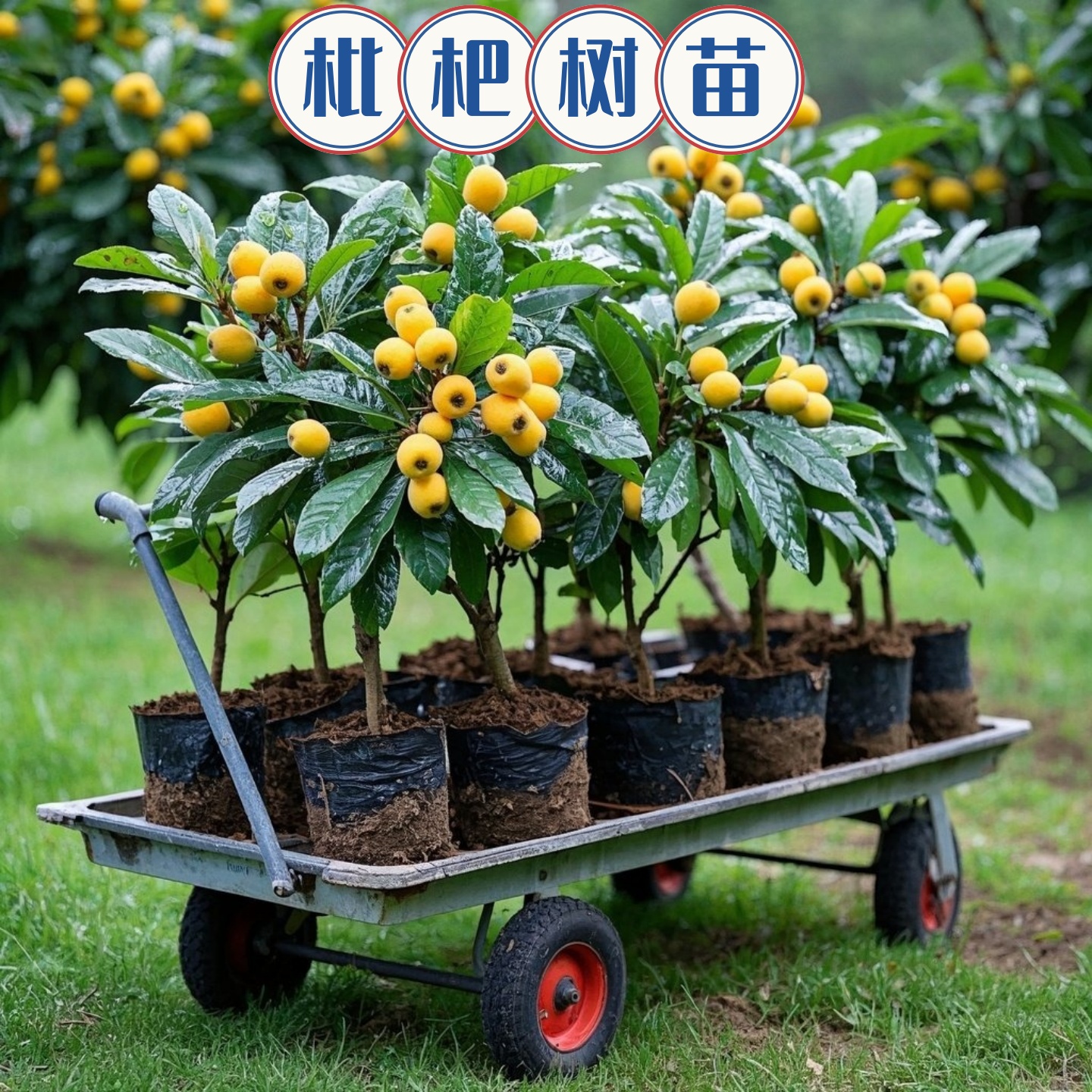 正宗砂糖枇杷苗南方方种北植树枇杷苗盆栽地栽果树当年结果