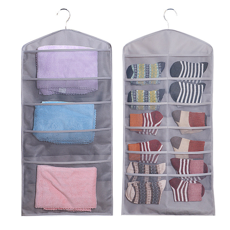 衣柜内衣袜子收纳袋挂袋储物袋墙挂式宿舍L衣橱悬挂式收纳神器布,收纳整理,收纳挂袋,淘宝优惠券,粉丝福利购,淘宝优惠卷