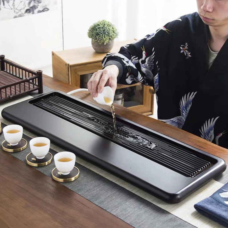 品匠重竹a茶盘套装办公托盘整块日式茶台商务功夫茶具排水干泡茶