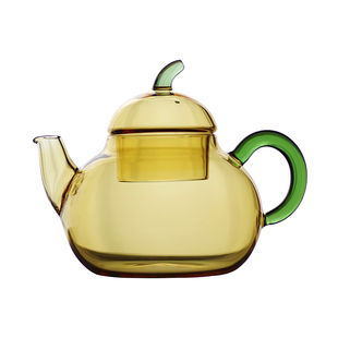 葫芦泡茶壶家用小 耐高温玻璃茶壶加厚过滤小单壶高硼硅G茶具中式