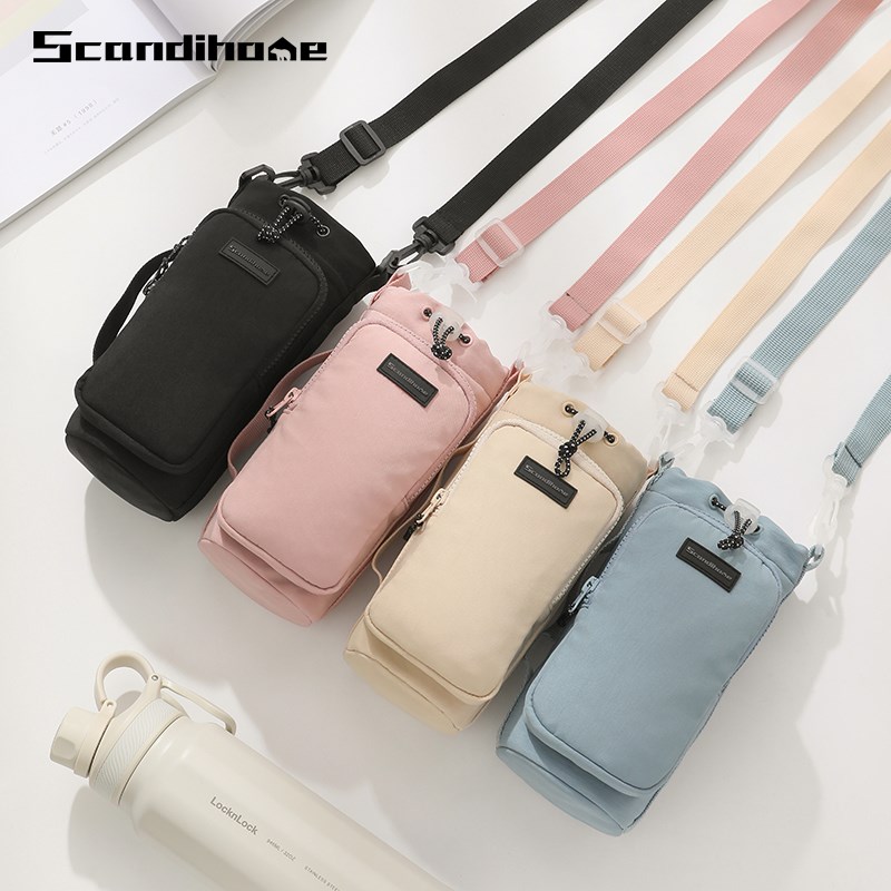 户外斜挎水壶f包旅行游玩便携保温杯矿泉水挂袋手机钥匙随身收纳