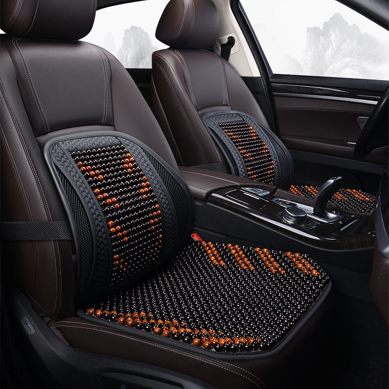 木珠汽车坐垫单片夏季透气u凉垫珠子座垫三件套夏天黑色跑滴滴专