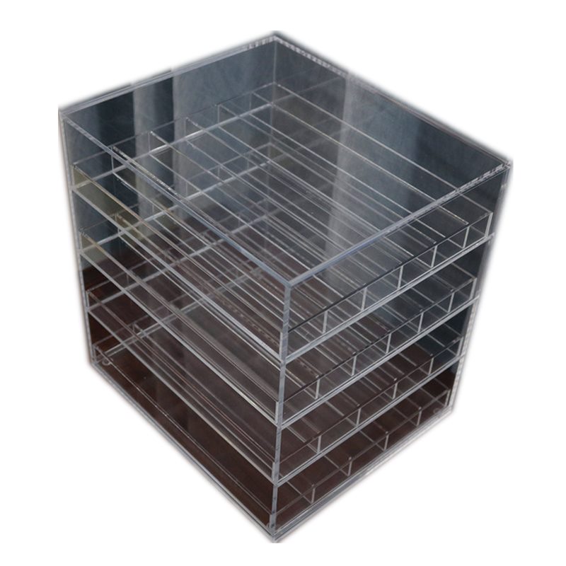 抖音亚克力眼影收纳o盒化妆品桌面抽屉款气垫粉饼口红置物架多层