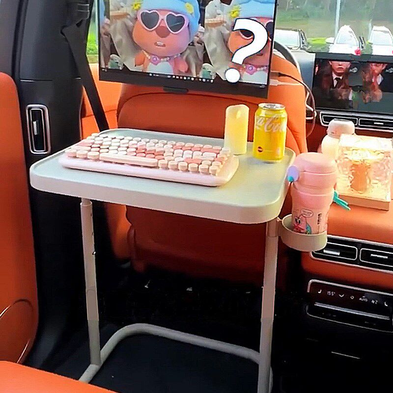 车载小桌板汽车用后排可折叠桌子车上办公电脑P笔记本车用便携后