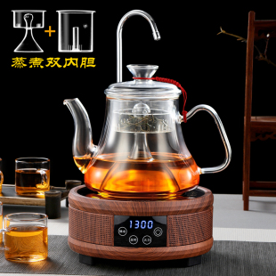 白茶专用电热陶炉茶 耐高温玻璃加厚蒸汽煮茶r器养生茶壶家用套装
