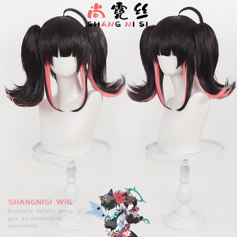 南宫羽cos假发妄想天使分体马尾图片