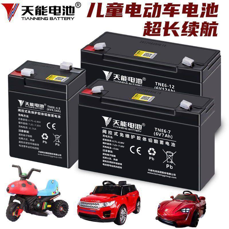 6V4.5ah儿童电动玩具摩托三轮童车电瓶12伏应急灯喷雾器门禁电池