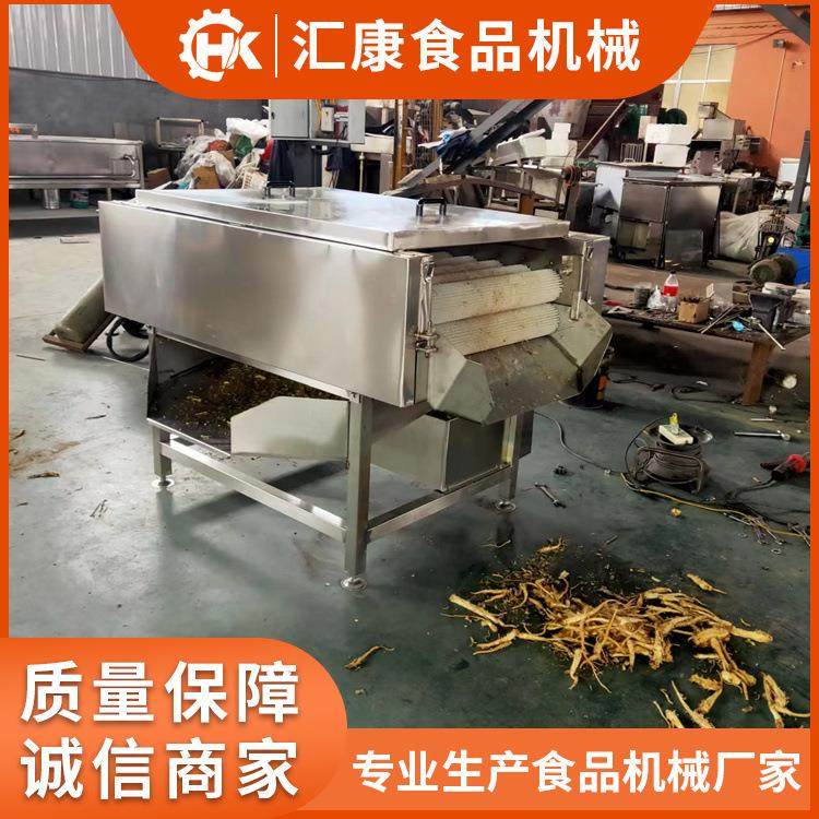 汇康研发药材快速除皮机 桔梗扒皮机器 丹根毛刷脱皮设备除皮率高,清洗/食品/商业设备,肉制品加工设备,淘宝优惠券,粉丝福利购,淘宝优惠卷