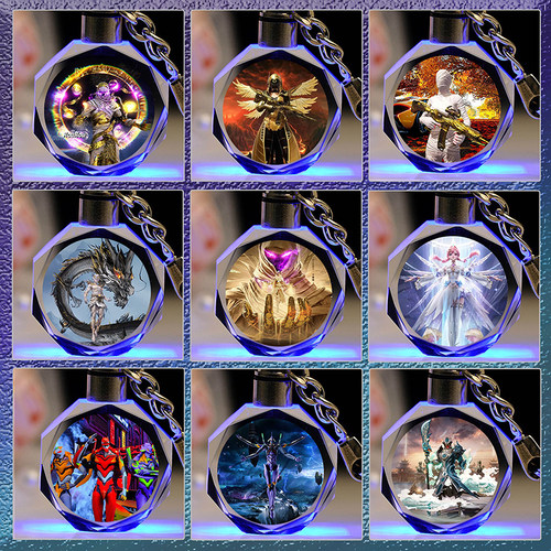 和平精英周边皮肤神装水晶钥匙扣吃鸡挂件书包挂件男女孩玩具送礼