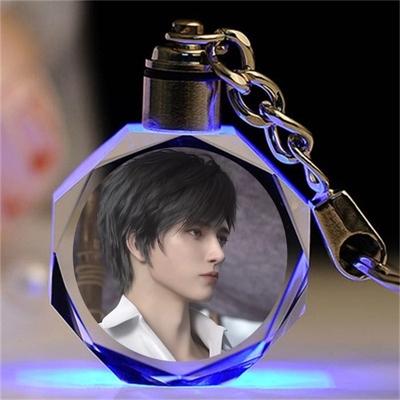 紫川阿秀红眼魔族动漫水晶钥匙扣