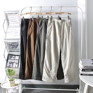 大厂订单！女装保暖伞兵裤加绒工装裤束脚裤直筒长裤休闲裤479402