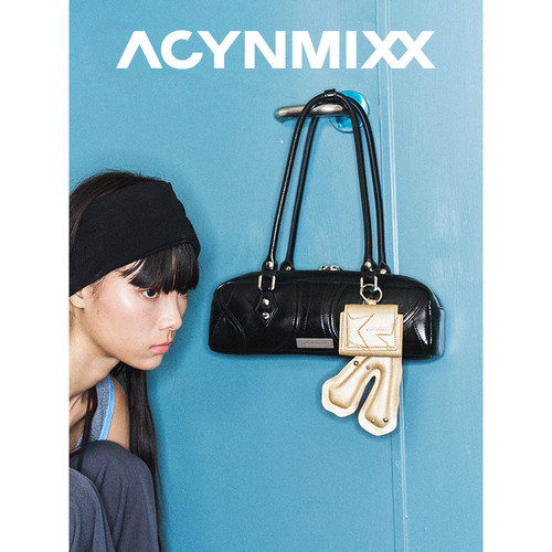 美式复古保龄球包包单肩腋下包