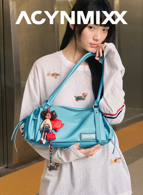 Acynmixx新款吐司包大容量通勤波士顿枕头包原创单肩包手拎腋下包