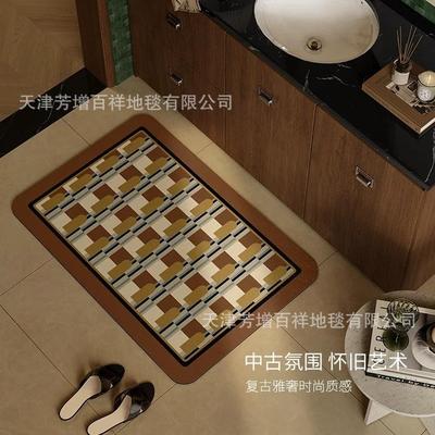 柯尼格塞中古风浴室吸水地垫速干卫生间厕所门口防滑防摔脚垫门垫