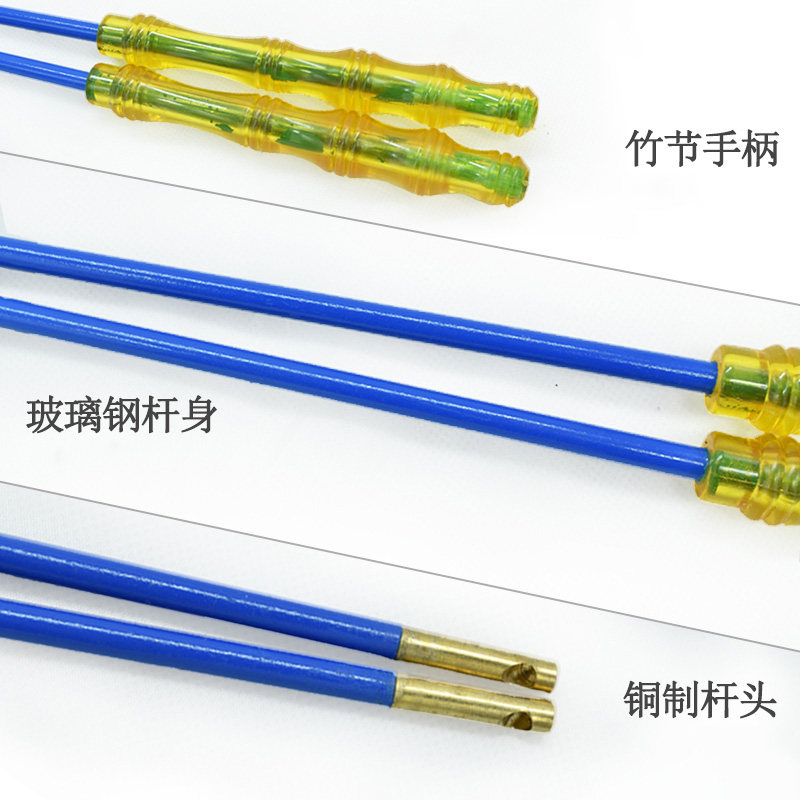 软胶玻璃钢铜头手把空竹杆图片