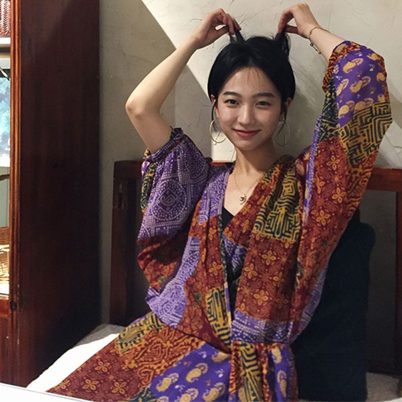 复古宽松设计感显瘦开衫