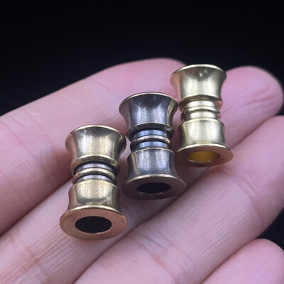 黄铜做旧隔珠配件伞绳坠手链DIY