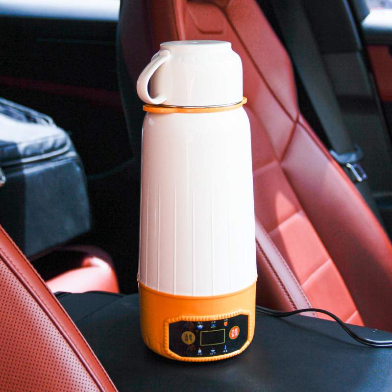烧水杯电热水杯旅行车载烧水壶便携式烧水杯恒温保温杯电热烧水杯