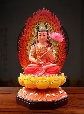 速发虚空藏菩萨佛像牛虎本命佛居家店铺供奉保平安摆件12寸虚空藏