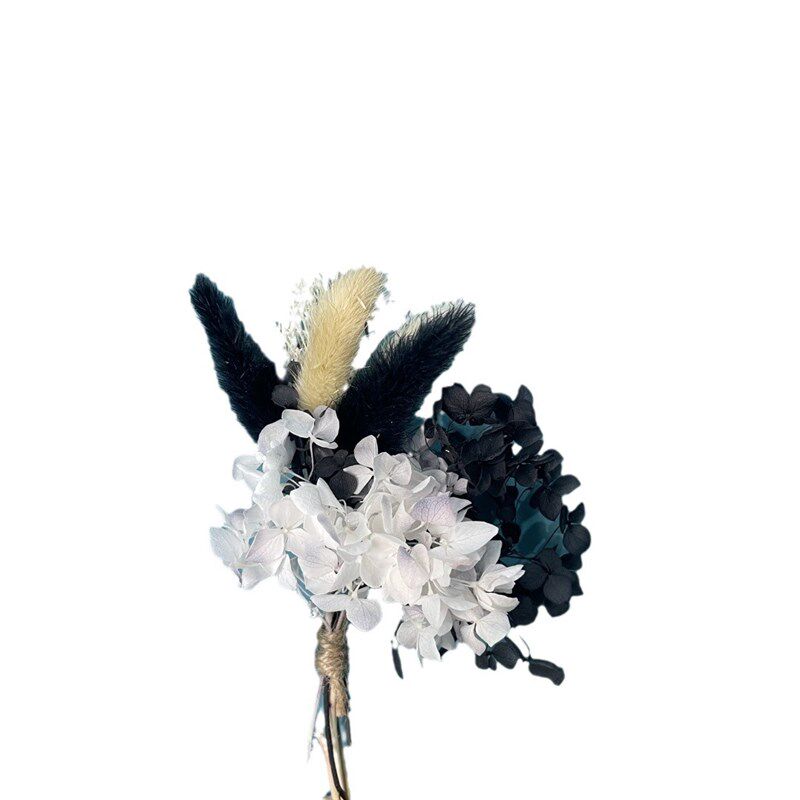 速发永生花满天星情人草玫瑰干花小花束婚庆胸花小花瓶花束