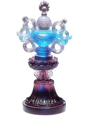 速发古法琉璃佛具藏传八吉祥摆件供奉佛用品七彩法器八宝全套密宗
