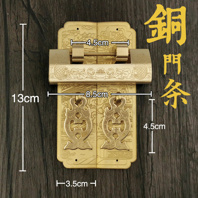 速发老式铜锁古代挂锁复古纯铜锁古锁仿古锁古铜锁具门锁箱代古锁