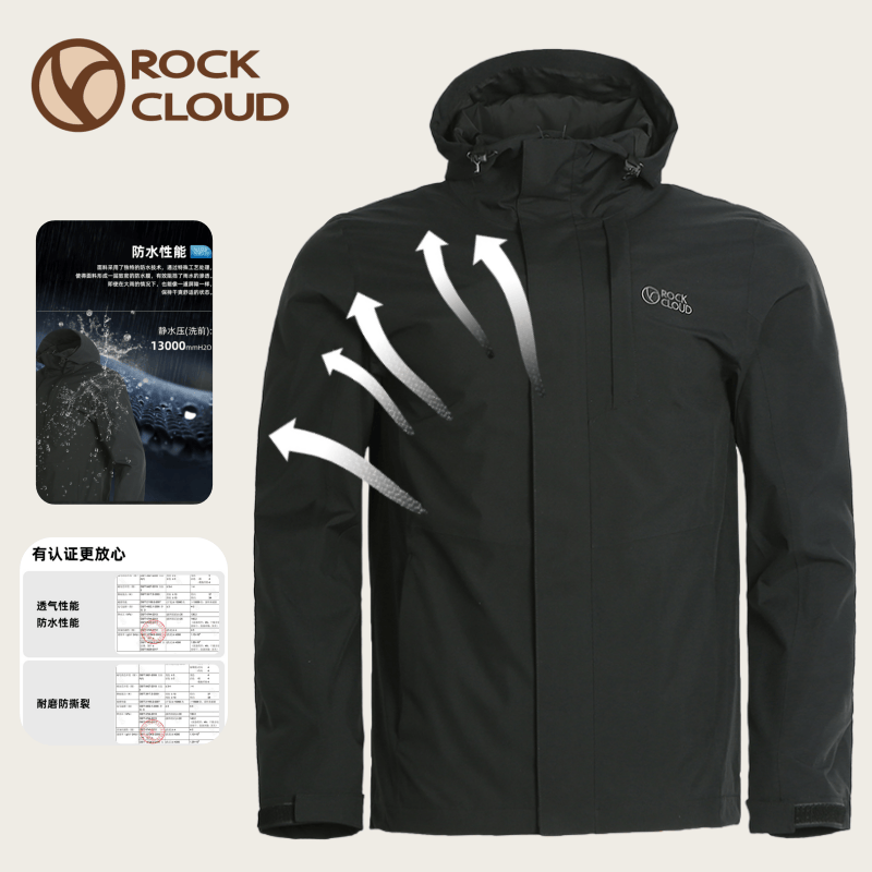 ROCKCLOUD新款冲锋衣防风防水