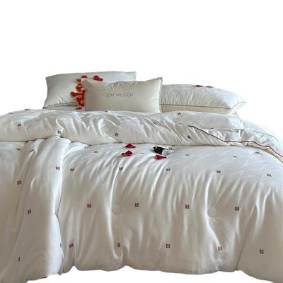 瑞山泰被芯2020090丨60支长绒棉提花囍字结婚士喜庆保暖宁春被秋