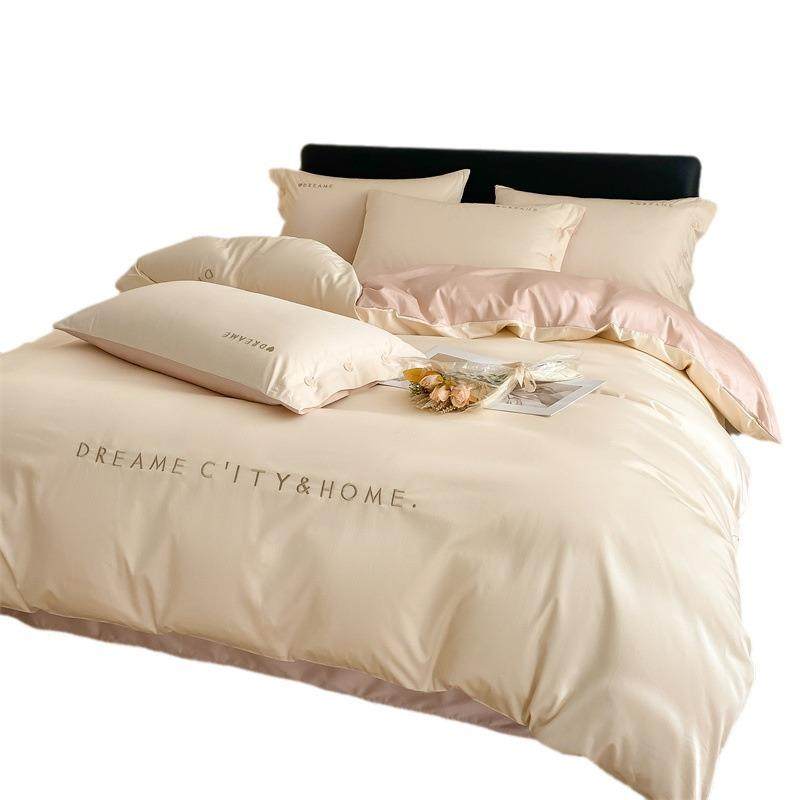 奢120支新轻疆长绒件套纯棉刺绣4件套高级感棉yao-22床单被套床四,床上用品,床品套件/四件套/多件套,淘宝优惠券,粉丝福利购,淘宝优惠卷