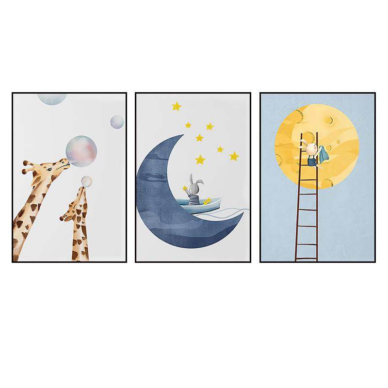 通儿饰童房装画北欧风温馨卧URW室床头画小卡清新餐客厅挂画厅背,家居饰品,现代装饰画,淘宝优惠券,粉丝福利购,淘宝优惠卷