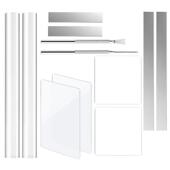 FFL陶艺具12件套装 亚克力棒搓泥板擀面塑细节七本针石粘土工工具