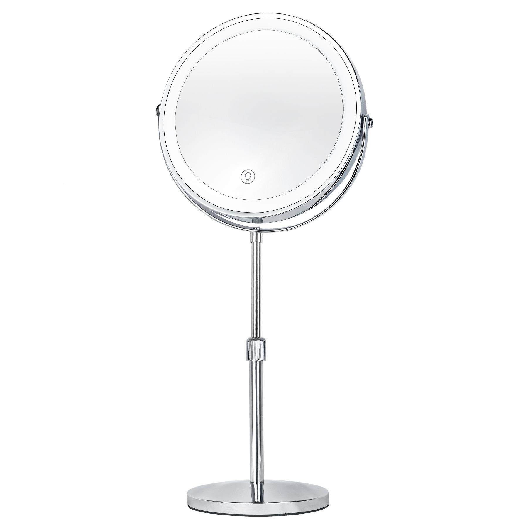 八英寸ld化妆梳镜带灯可伸缩充电款262双面妆镜宿e舍镜美妆镜礼品