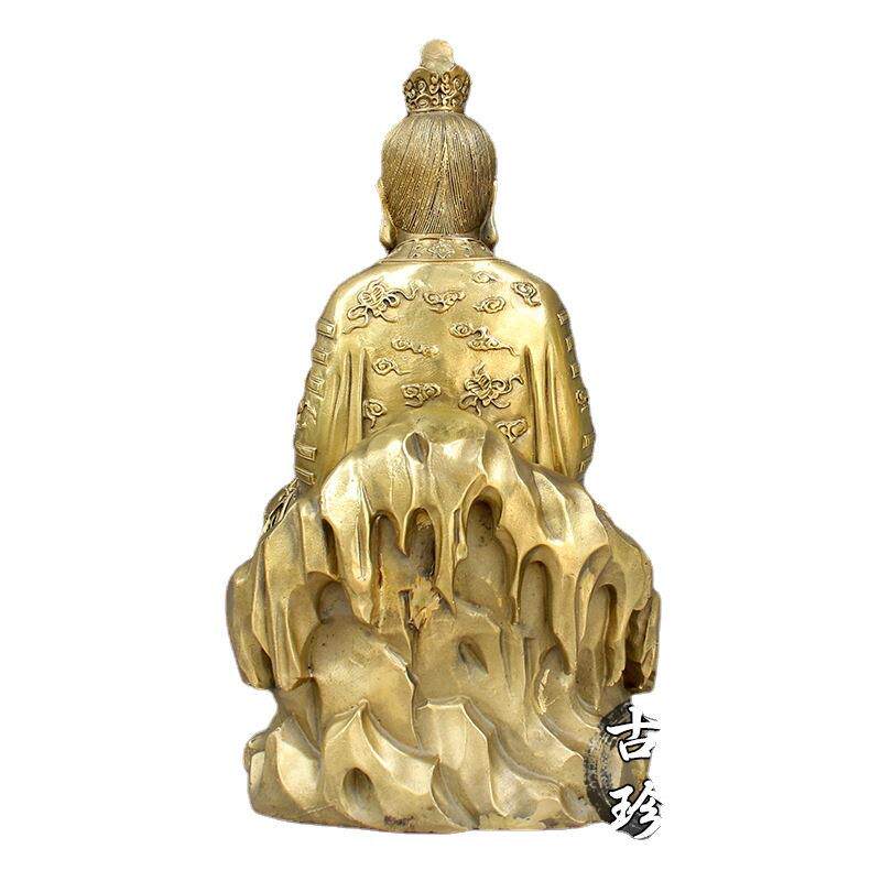 厂家纯铜08301273子太上祖老摆件三清道灵宝天尊君老铜像工艺品