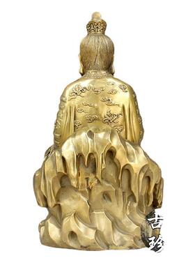 厂家纯铜08301273子太上祖老摆件三清道灵宝天尊君老铜像工艺品